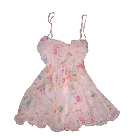 vintage blush pink teddy dress by victoria secret. ruffling - Depop