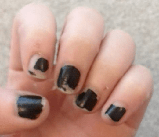 black chipped fingernails - Google Search