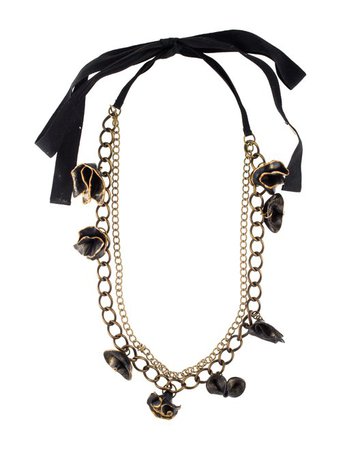 Marni Floral Chain-Link Collar Necklace - Necklaces - MAN90648 | The RealReal