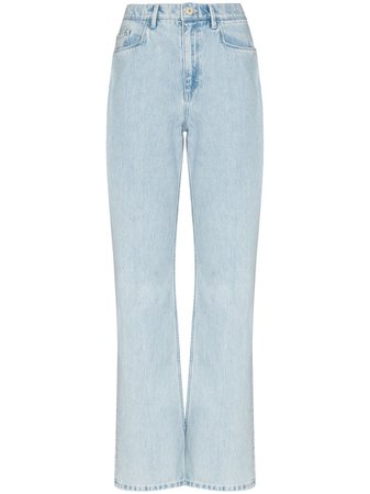 Shop Wandler Daisy mid-rise straight-leg jeans with Express Delivery - FARFETCH