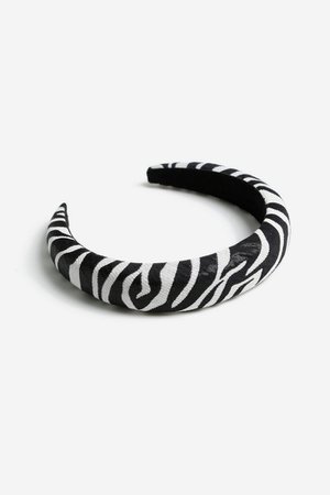 **Zebra Print Padded Headband | Topshop