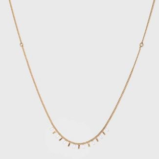Enamel With Beaded Necklace - A New Day™ Gold : Target