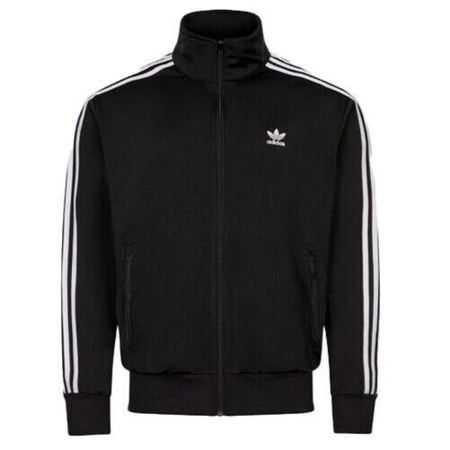 Adidas Mens Casual Tracksuit Jacket With 3 stripes Zip Up Firebird Track Top