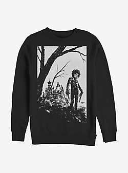 Edward Scissorhands Black And White Cover Crew Sweatshirt