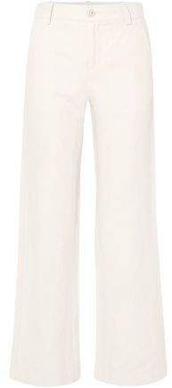 Linen And Cotton-blend Flared Pants