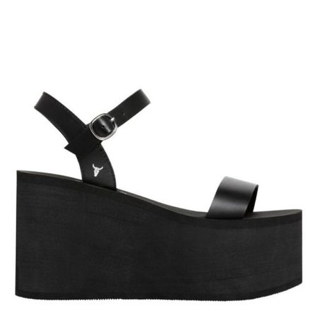 Windsor Smith - Sonnie - sandalo platform in pelle nera