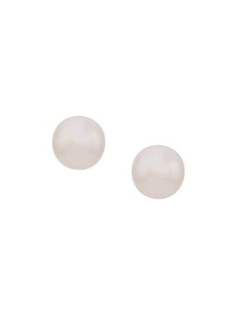 Gold & white Shaun Leane Cherry Blossom pearl studs - Farfetch