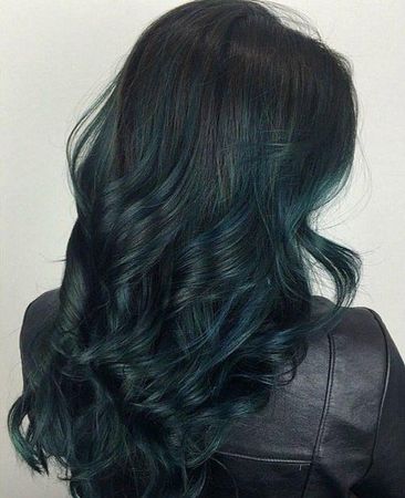 dark teal ombre hair - Google Search