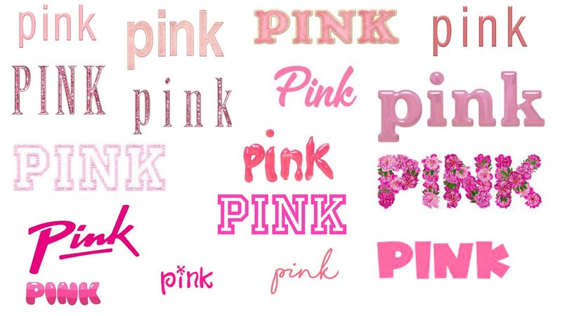 Pink Color Words