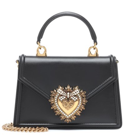Devotion Small Leather Shoulder Bag - Dolce & Gabbana | mytheresa