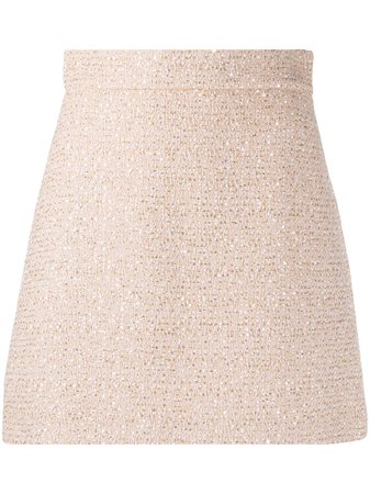 Miu Miu Sequinned A-line Skirt - Farfetch