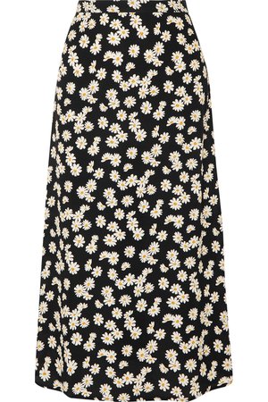Reformation | Bea floral-print crepe midi skirt | NET-A-PORTER.COM