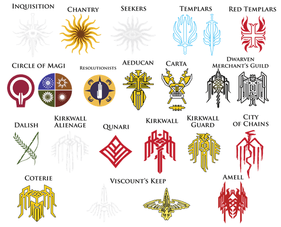 dragon age heraldic symbols