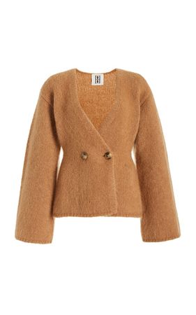 Exclusive Double-Breasted Wool-Mohair Cardigan By By Malene Birger | Moda Operandi