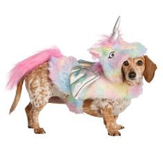 Unicorn Dog Costume Size L/XL Halloween Multi-Colored