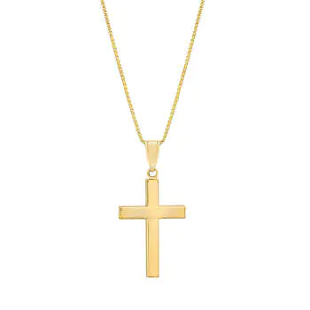 gold cross neckleace