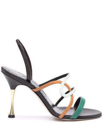 Shop Manolo Blahnik Licenzata strappy leather sandals with Express Delivery - FARFETCH