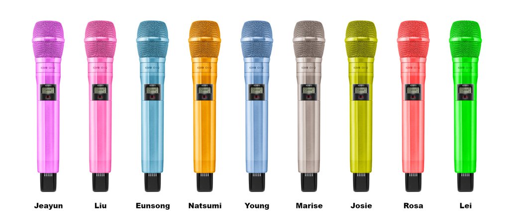 HighNine (하이 나인) Members Official Colors Microphones [PLEASE DON't USE]