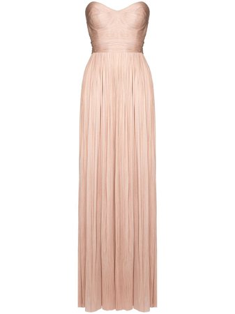 Maria Lucia Hohan Theia Strapless Pleated Gown - Farfetch