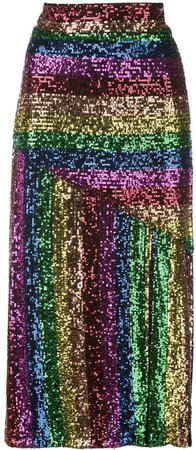 Iorane sequinned rainbow skirt
