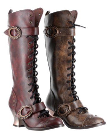 Brown Old Fashioned Boots