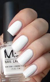 white nails polish