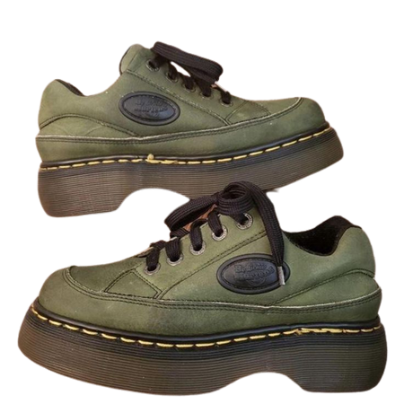 Green Doc Martens Sneakers