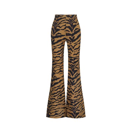 Tiger Print Flare Pants | NOCTURNE | Wolf & Badger