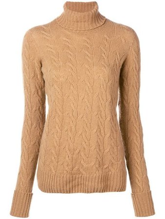 Drumohr cable knit turtle neck sweater