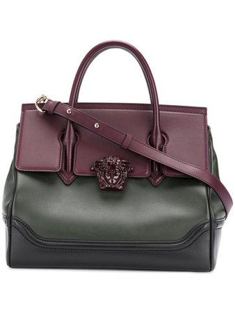 burgundy khaki green versace bag