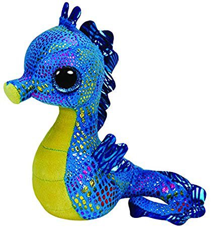 Ty UK Beanie Boo 7-inch Neptune Seahorse: Toys & Games