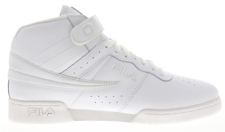 Fila F-13 Casual Lace Up High Top - All White