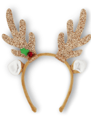 Girls Christmas Glitter Reindeer Headband