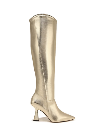 Gold Knee Boots