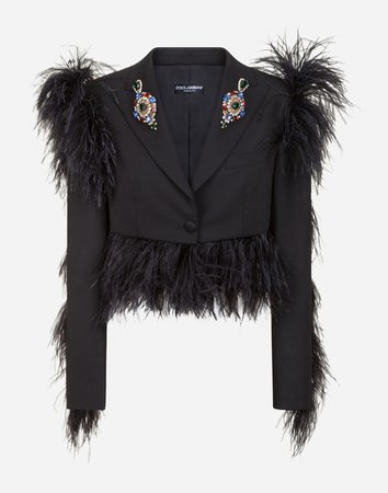 Women's Blazers | Dolce&Gabbana - SINGLE-BREASTED WOOL BLAZER