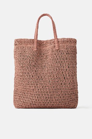 WOVEN PAPER SHOPPER-Natural bags-BAGS-WOMAN | ZARA United States