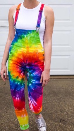 rainbow overalls