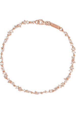 Suzanne Kalan | 18-karat rose gold diamond bracelet | NET-A-PORTER.COM