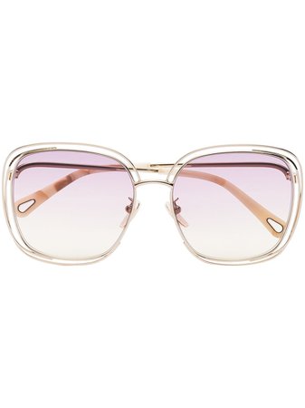 Chloé Eyewear Carlina oversized-frame Sunglasses - Farfetch