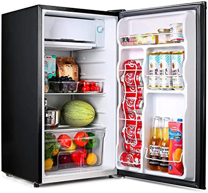 Amazon.com: TACKLIFE Compact Refrigerator, 3.2 Cu Ft Mini Fridge with Freezer, Energy Star Rating, Low noise, for Bedroom Office or Dorm with Adjustable Temperature, Removable Glass Shelves- MPBFR321: Appliances