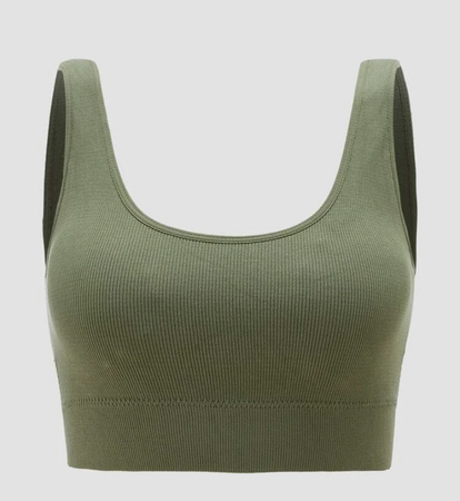 olive green bra top