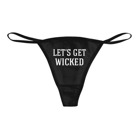 Wicked Halloween Thongs Undies Bikini Thong Panties Underwear