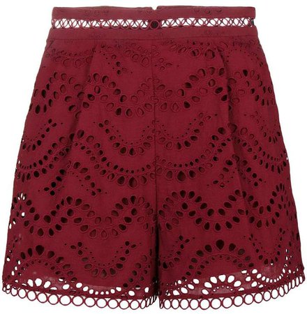 broderie anglaise shorts