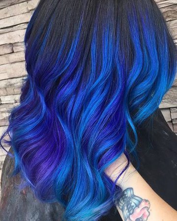 Deep Blue Hair