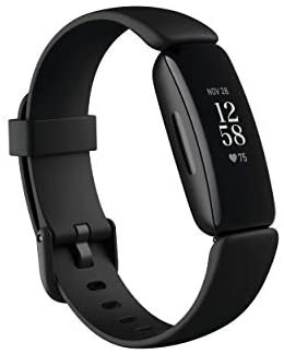Amazon.com: Fitbit Inspire 2 Health & Fitness Tracker with a Free 1-Year Fitbit Premium Trial, 24/7 Heart Rate, Black/Black, One Size (S & L Bands Included): Clothing