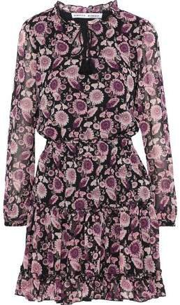 Rosemary Ruffle-trimmed Floral-print Georgette Mini Dress