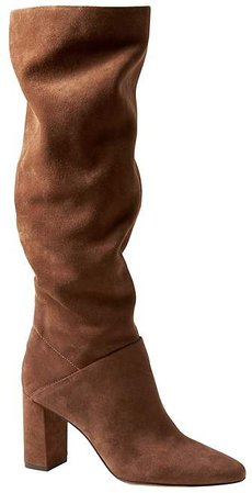 Suede Tall Slouchy Boot