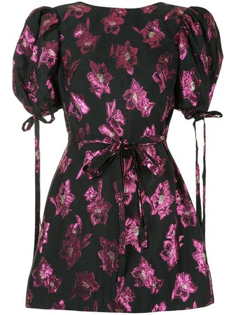 Shop black & pink The Vampire's Wife The Wrapsody mini dress with Express Delivery - Farfetch