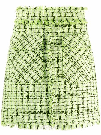 MSGM A-Line tweed skirt - FARFETCH