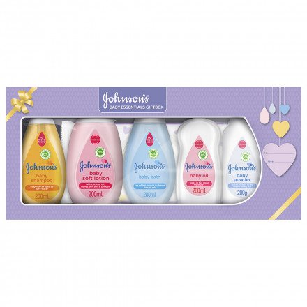 Johnson's Baby Essentials Gift Box - Creams & Powders - Diapers